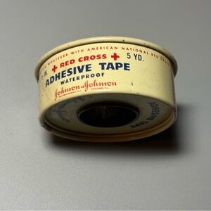 Vintage Johnson & Johnson Metal Adhesive Tape Dispenser
